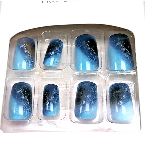 Stick Press On False Nails Lot Of 6 Red Pink Blue White Do It Yourself #3 READ - Picture 11 of 13